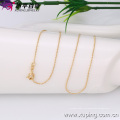 42614- Xuping Simple Design Women Fashion Gold Thin Chain Bead Collares